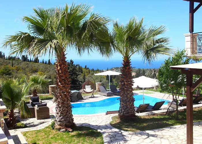 Sea Horizon Private Luxury Lefkada Sea View Private Pool * Tsoukaládhes