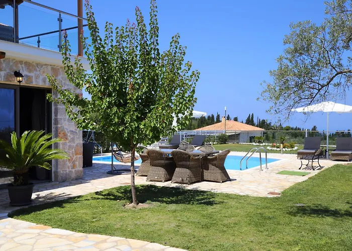 Resort Sea Horizon Private Luxury Lefkada Sea View Private Pool Tsoukaládhes