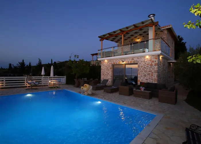 Sea Horizon Private Luxury Lefkada Sea View Private Pool Resort Tsoukaladhes