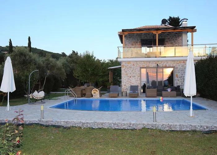 Sea Horizon Private Luxury Lefkada Sea View Private Pool * Tsoukaladhes