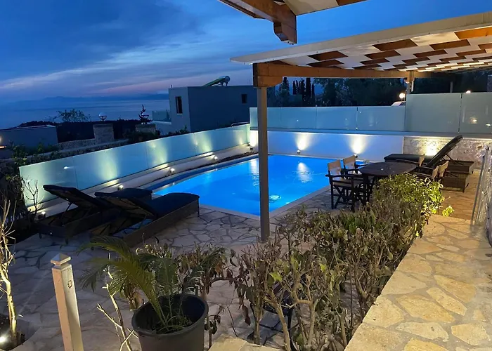 Sea Horizon Private Luxury Lefkada Sea View Private Pool *