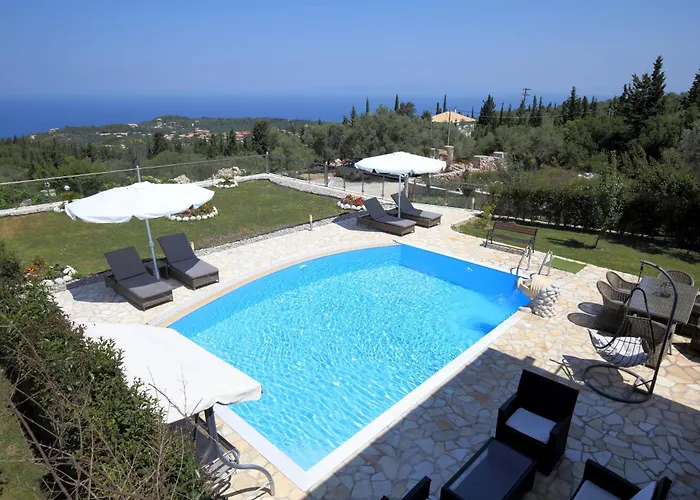 Sea Horizon Private Luxury Lefkada Sea View Private Pool Tsoukaladhes