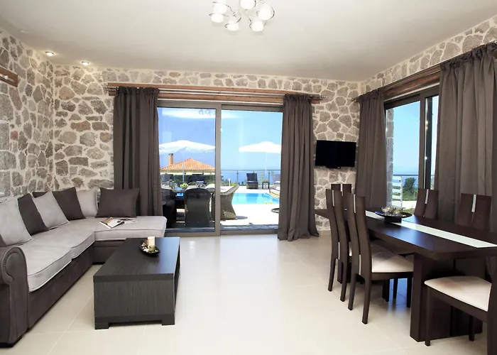 Sea Horizon Private Luxury Lefkada Sea View Private Pool Tsoukaladhes