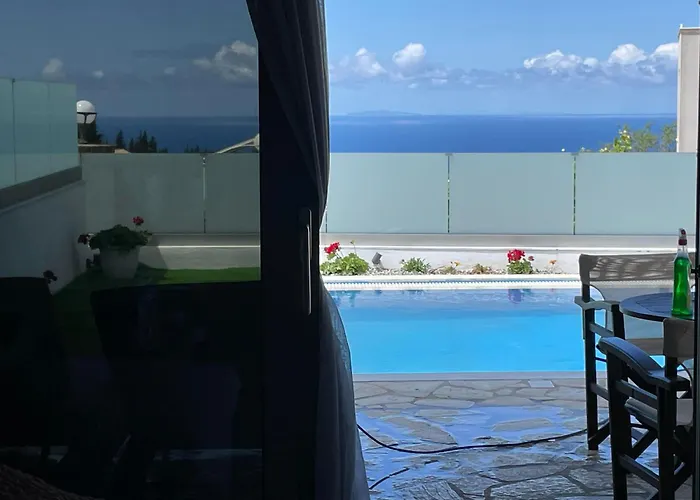Sea Horizon Private Luxury Lefkada Sea View Private Pool * Tsoukaladhes